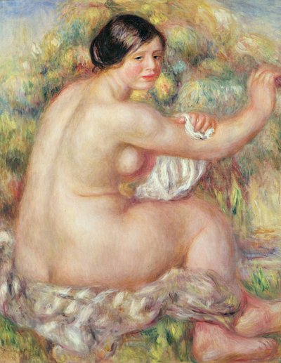 Grote Zittende Naakt door Pierre Auguste Renoir